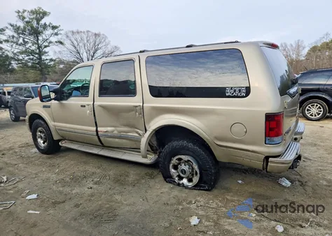 2005 Ford Excursion Limited z USA, uszkodzony, nr VIN 1FMSU43P15EB92435